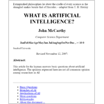 What is artificial intelligence